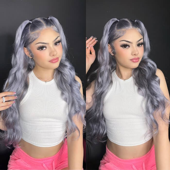 Grey 13x4 HD Lace Front Wig