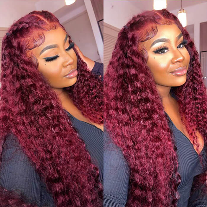 99J Curly Lace Front Wig