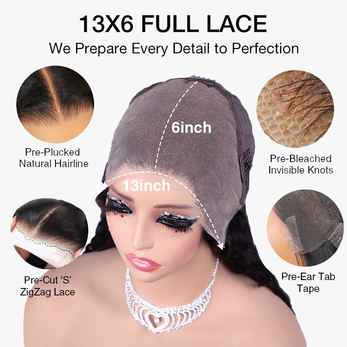 Water Wave Lace Wig – Glueless 13x6 HD Fit