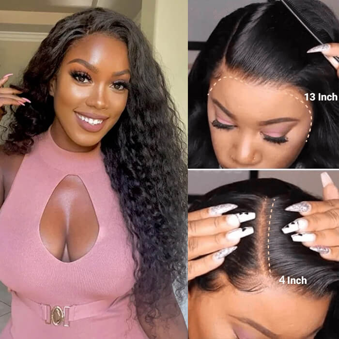 13x4 Glueless Water Wave Lace Wig