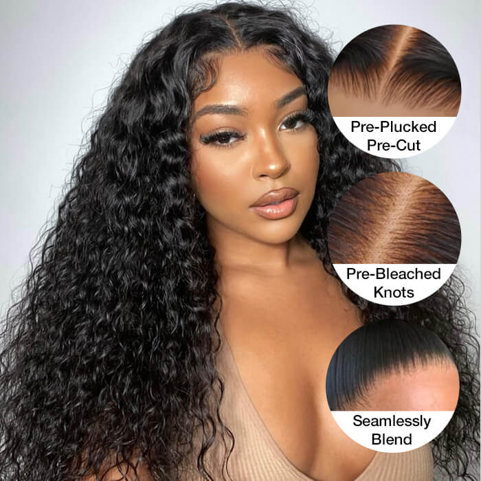 13x4 Glueless Water Wave Lace Wig