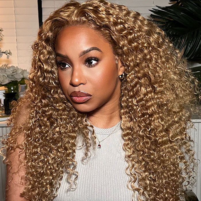 Blonde Curly Wig – HD Lace