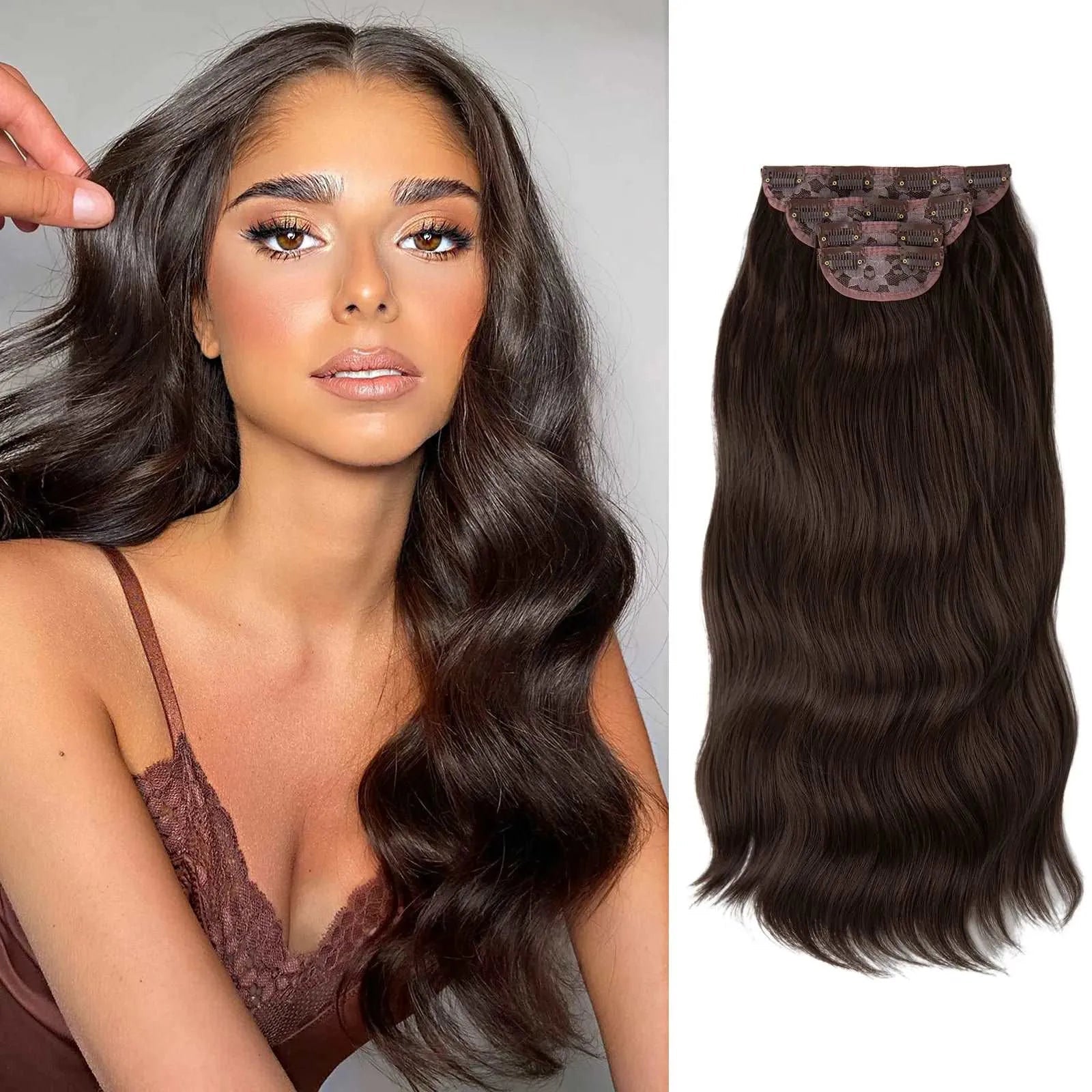 22” Clip-In Hair Extensions – Full Volume Set (4 Pieces)