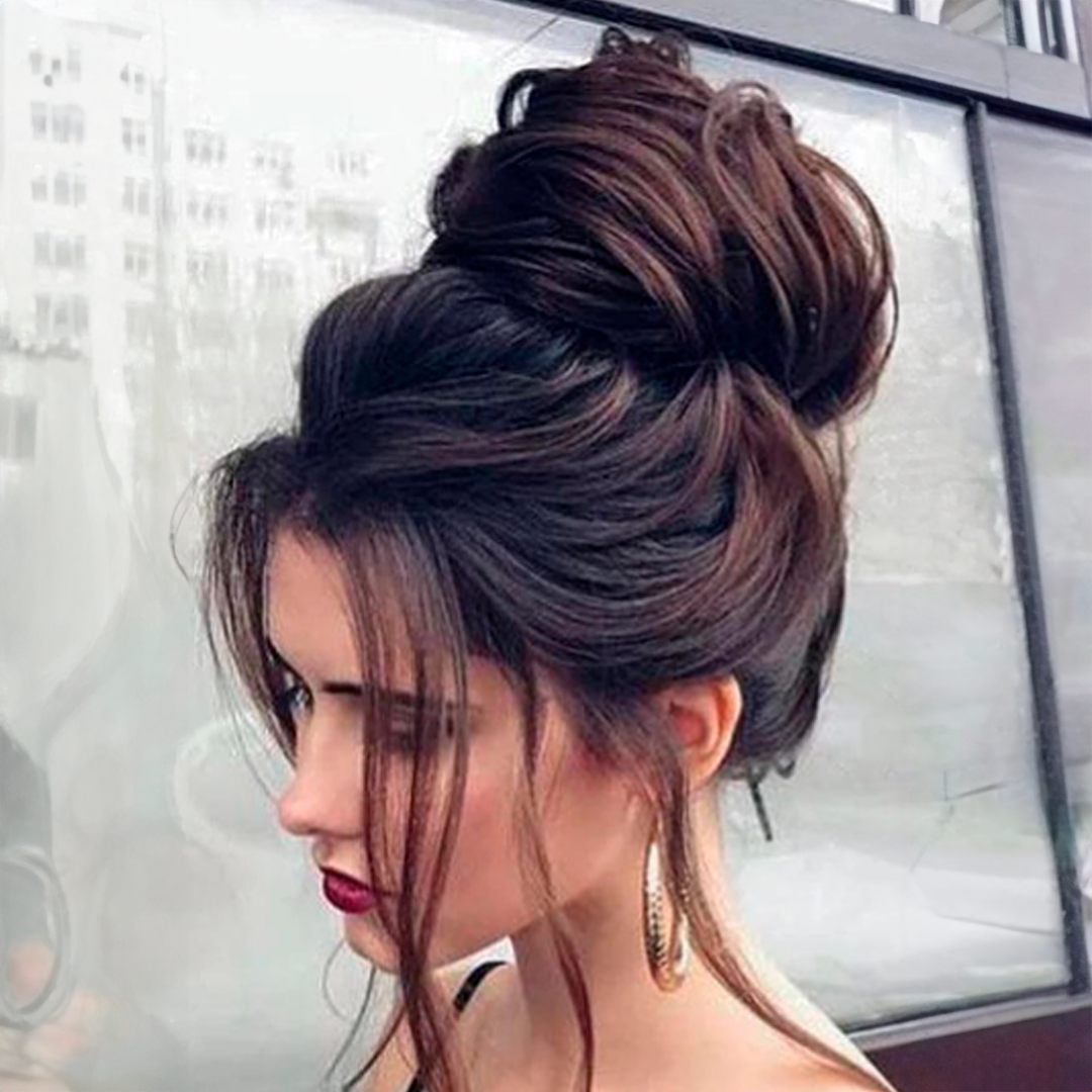 Curly Bun Hairpiece with Elastic – Instant Volume in Synthetic Fiber