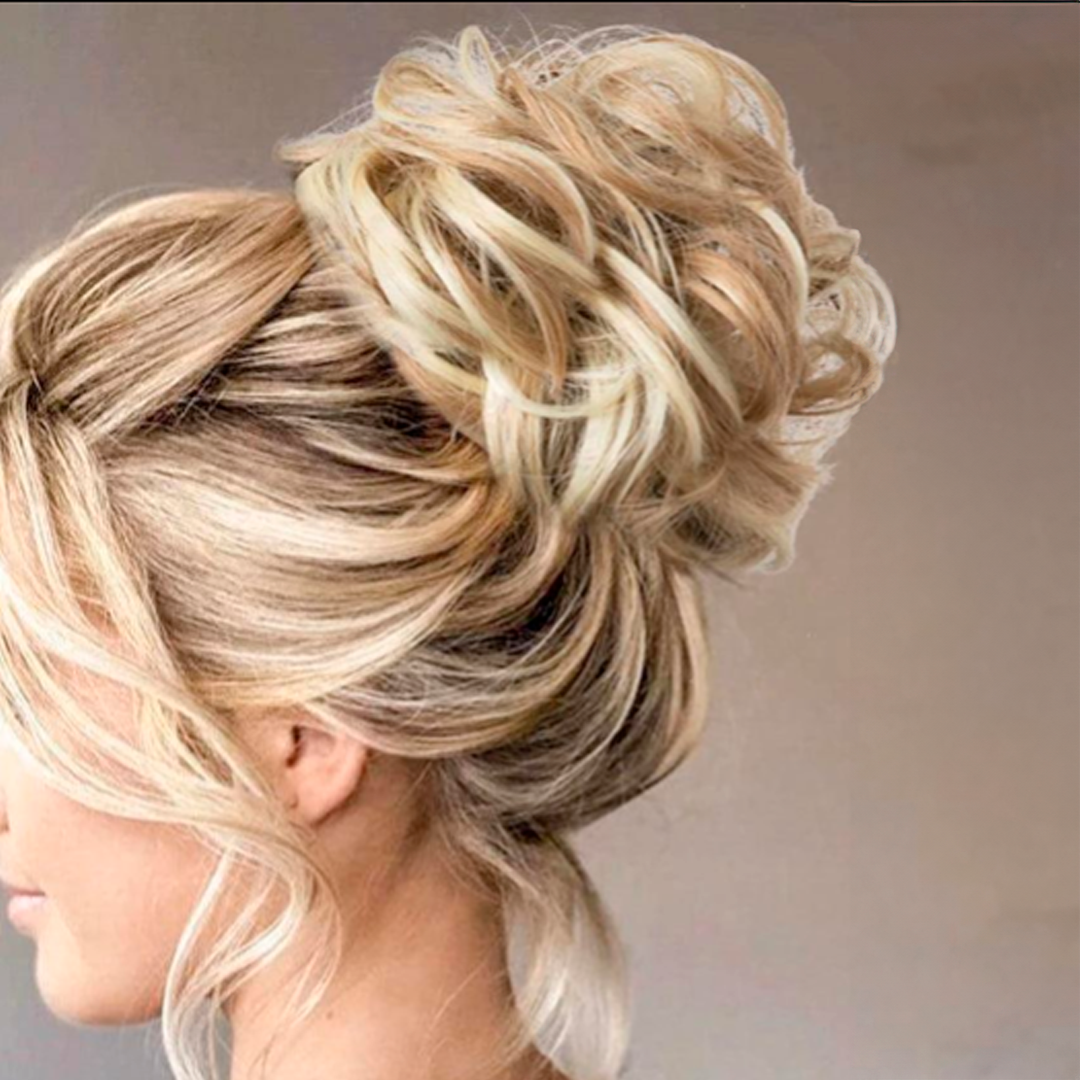 Curly Bun Hairpiece with Elastic – Instant Volume in Synthetic Fiber