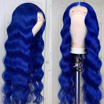 Blue Body Wave Wig – HD Lace 13x4, Glueless