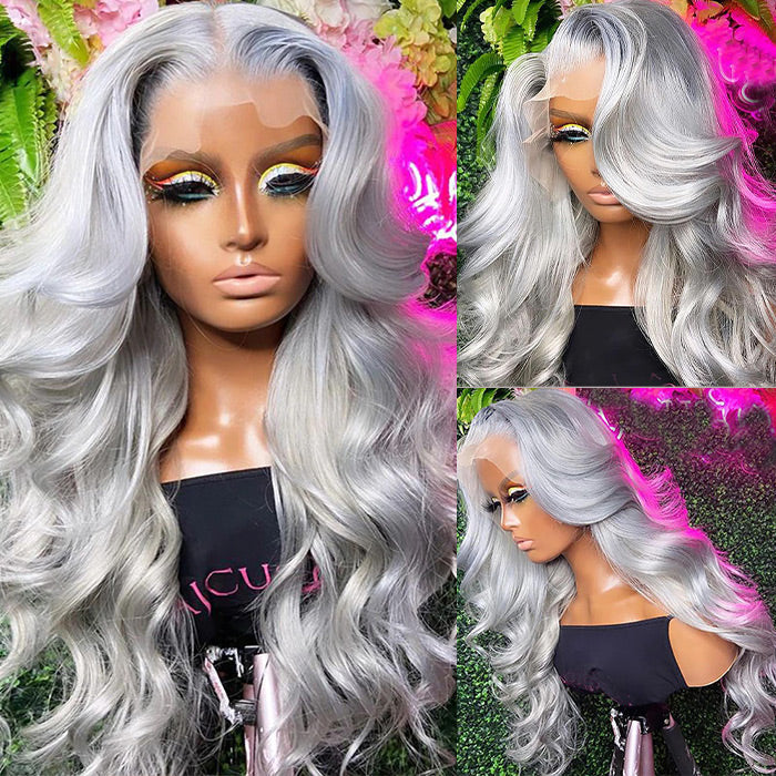 Grey 13x4 HD Lace Front Wig
