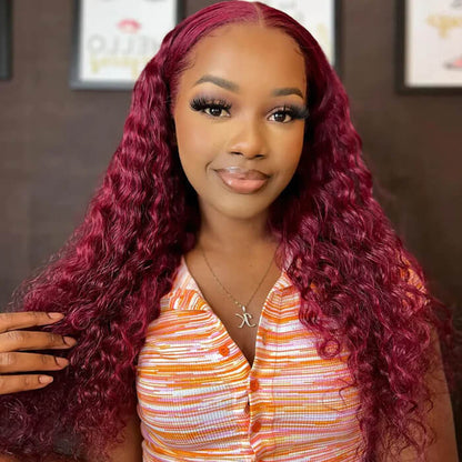 99J Curly Lace Front Wig
