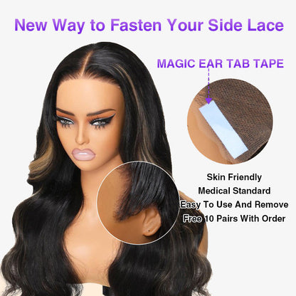 Glueless Body Wave Wig with Transparent Lace