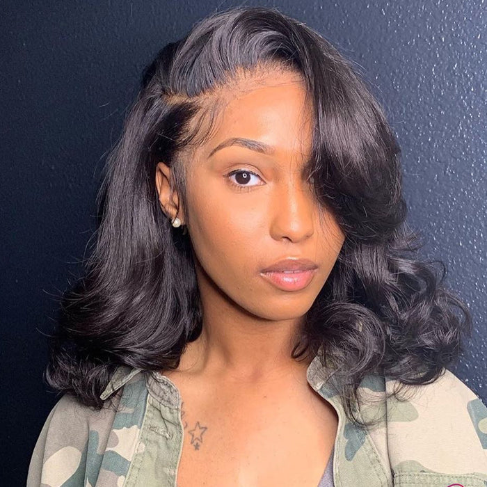 Short Body Wave Bob Wig – 13x4 HD Lace