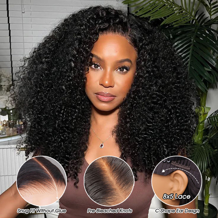 Curly HD Lace Wig – 250% Glueless
