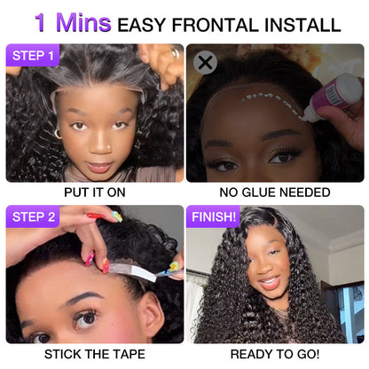 Glueless Curly Lace Wig – Pre-Cut 13x6