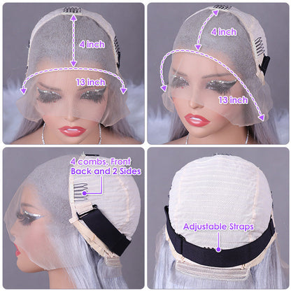Grey 13x4 HD Lace Front Wig