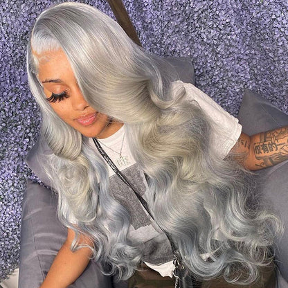 Grey 13x4 HD Lace Front Wig